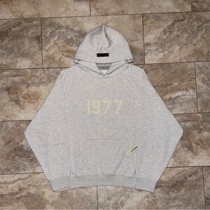Fear of God Essentials Essentials 1977 Hoodie Light Oatmeal Size Large
